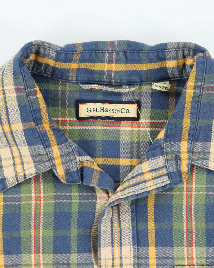 Vintage 2000's GH Bass &amp; Co Button Up Flannel Shirt - XL