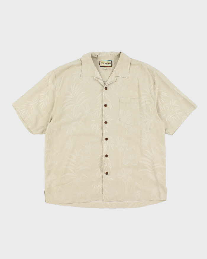 Vintage 2000's Jamaica Jaxx Embossed Floral Hawaiian Shirt - XL