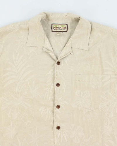 Vintage 2000's Jamaica Jaxx Embossed Floral Hawaiian Shirt - XL