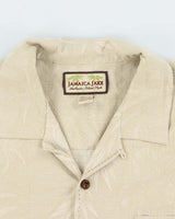 Vintage 2000's Jamaica Jaxx Embossed Floral Hawaiian Shirt - XL