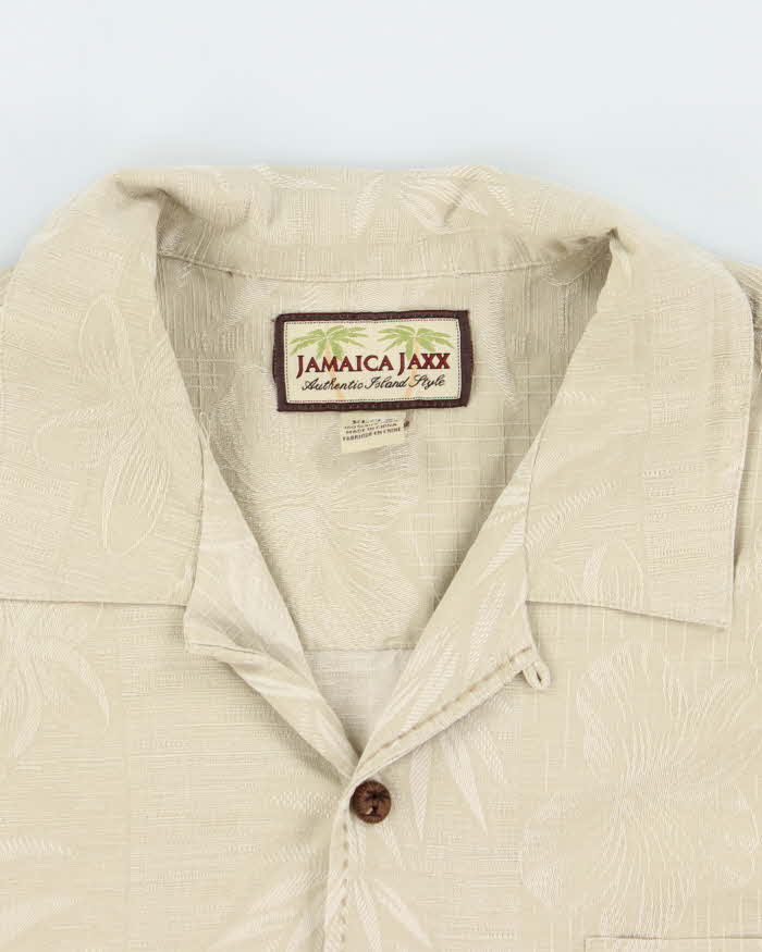 Vintage 2000's Jamaica Jaxx Embossed Floral Hawaiian Shirt - XL
