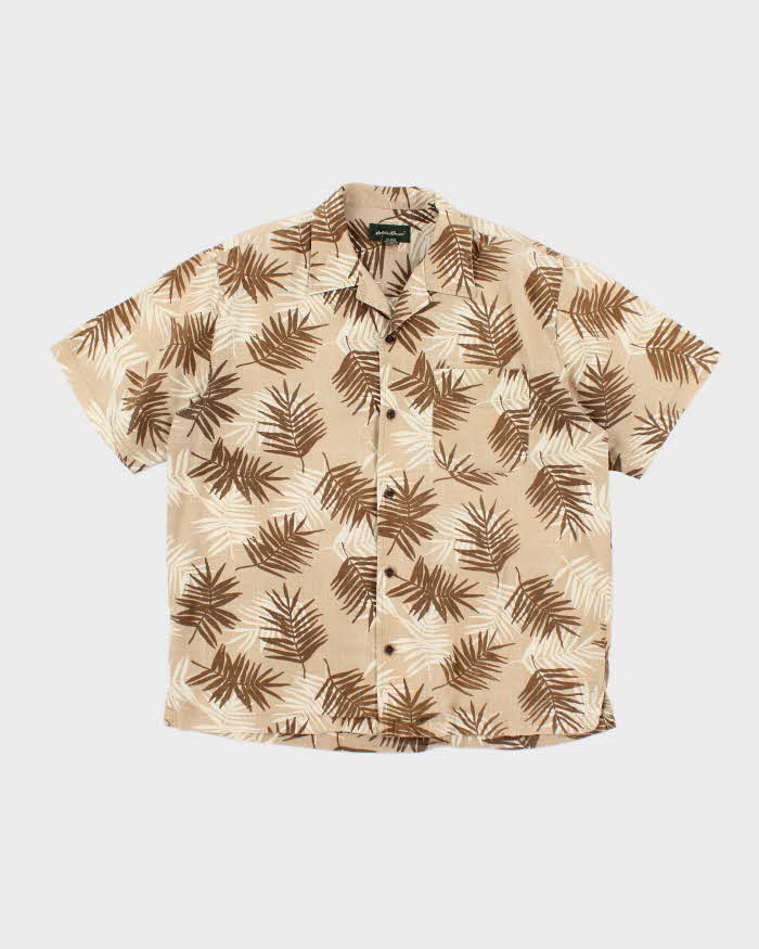 Vintage Eddie Bauer Floral Print Hawaiian Shirt - M