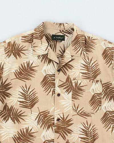 Vintage Eddie Bauer Floral Print Hawaiian Shirt - M