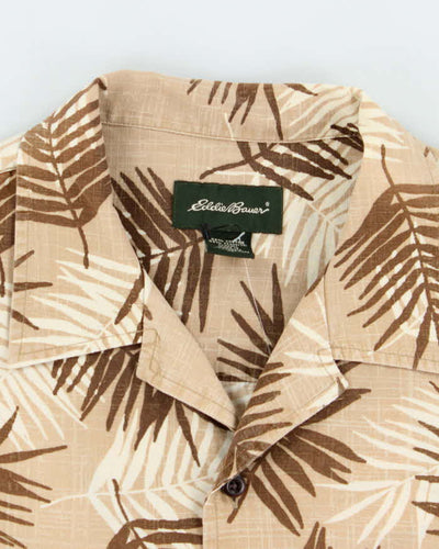 Vintage Eddie Bauer Floral Print Hawaiian Shirt - M