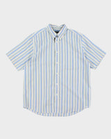 Vintage Eddie Bauer Striped Wrinkle Resistant Shirt - L