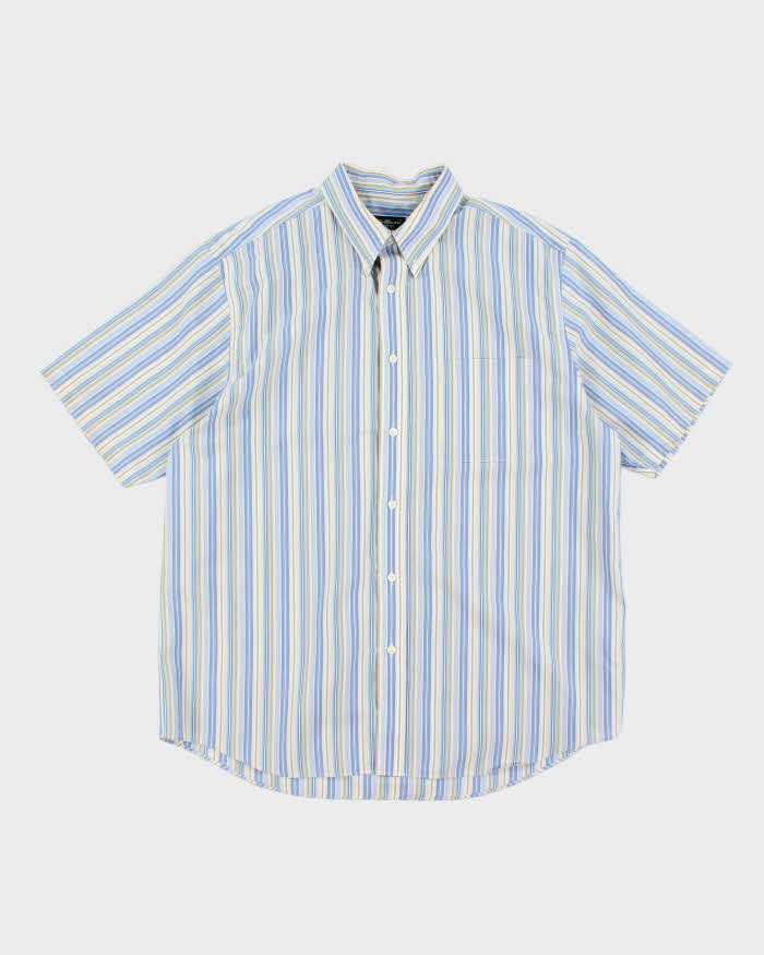 Vintage Eddie Bauer Striped Wrinkle Resistant Shirt - L