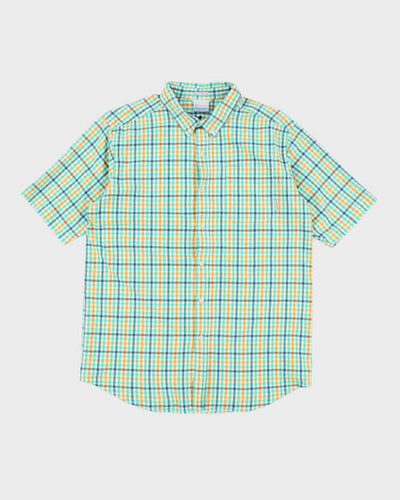 Vintage Columbia Striped Lightweight Short Sleeve Shirt - L