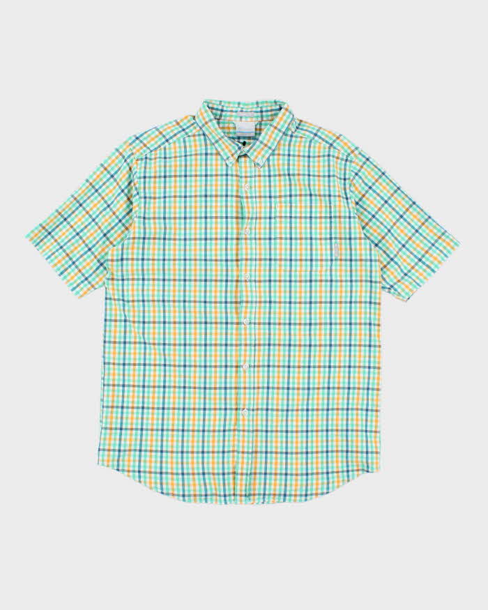 Vintage Columbia Striped Lightweight Short Sleeve Shirt - L
