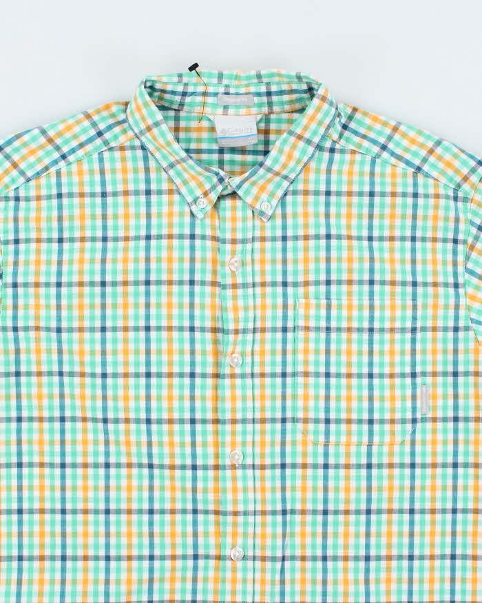 Vintage Columbia Striped Lightweight Short Sleeve Shirt - L
