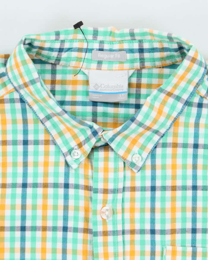 Vintage Columbia Striped Lightweight Short Sleeve Shirt - L