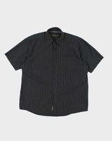 Vintage Y2K R2 Randy Striped Gothic Style T-Shirt - XL