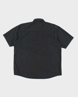 Vintage Y2K R2 Randy Striped Gothic Style T-Shirt - XL