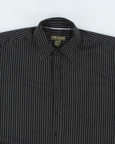 Vintage Y2K R2 Randy Striped Gothic Style T-Shirt - XL
