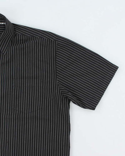 Vintage Y2K R2 Randy Striped Gothic Style T-Shirt - XL