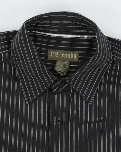 Vintage Y2K R2 Randy Striped Gothic Style T-Shirt - XL