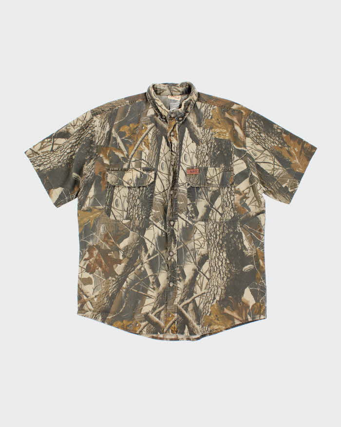 Vintage 2000's Real Tree Camouflage Heavyweight Button Up Shirt - M