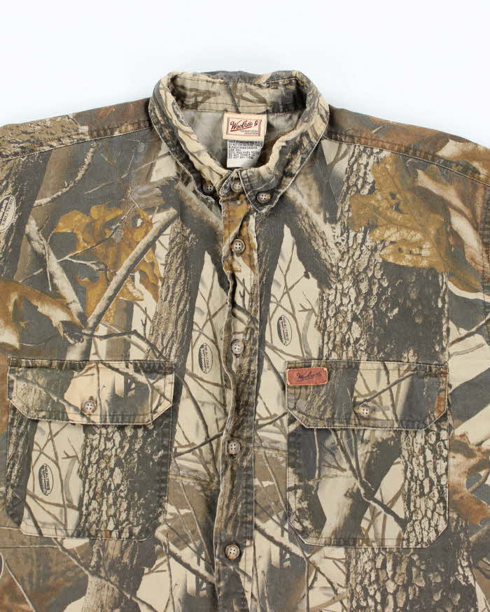 Vintage 2000's Real Tree Camouflage Heavyweight Button Up Shirt - M