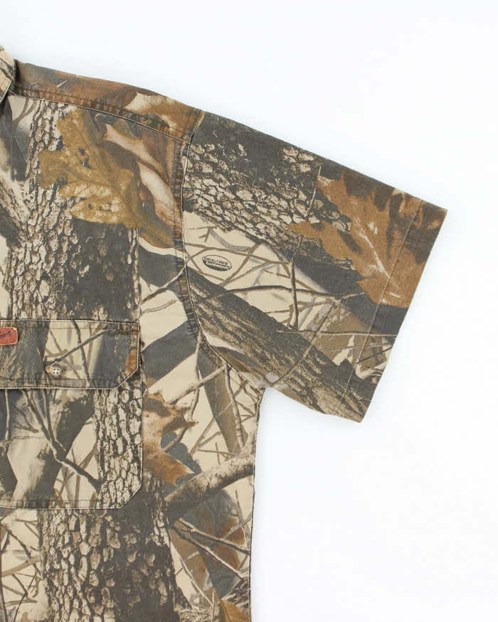 Vintage 2000's Real Tree Camouflage Heavyweight Button Up Shirt - M