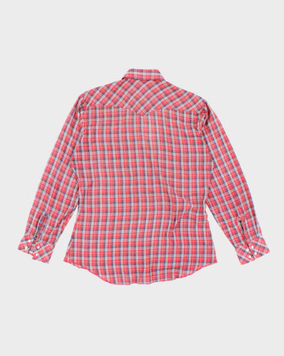 Vintage 90s Wrangler Western Snap Button Shirt - M