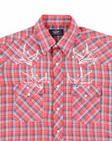 Vintage 90s Wrangler Western Snap Button Shirt - M