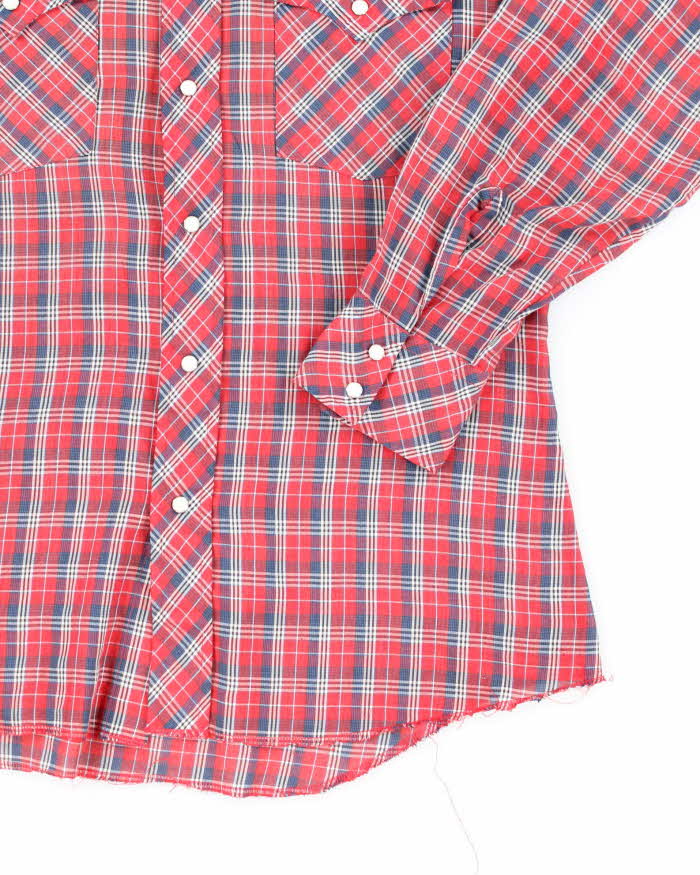 Vintage 90s Wrangler Western Snap Button Shirt - M