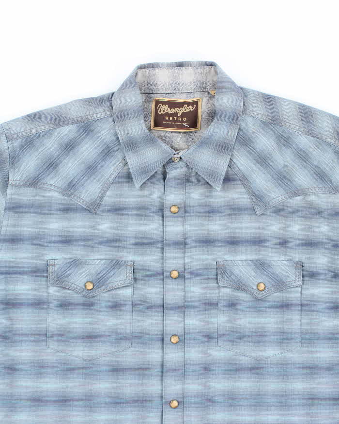 Vintage Wrangler Retro Western Snap Button Shirt - L