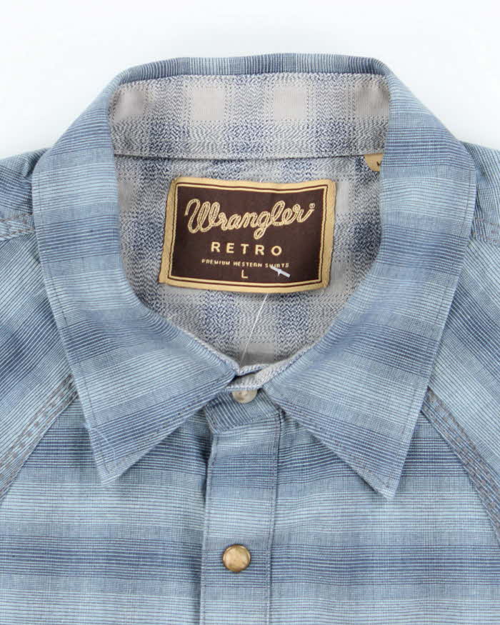 Vintage Wrangler Retro Western Snap Button Shirt - L