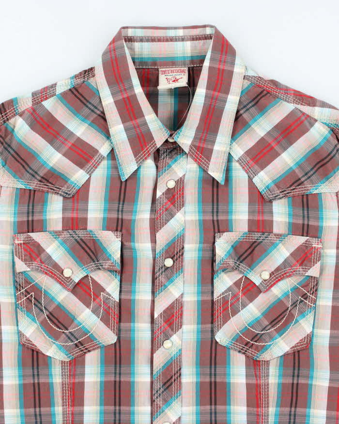 Vintage Y2k 00s True Religion Western Snap Button Shirt - XL