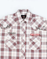 Vintage Wrangler PBR Western Snap Button Shirt - S