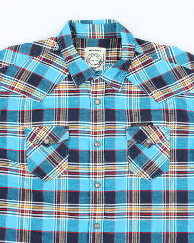 Vintage Y2k 00s Diesel Western Snap Button Shirt - XL