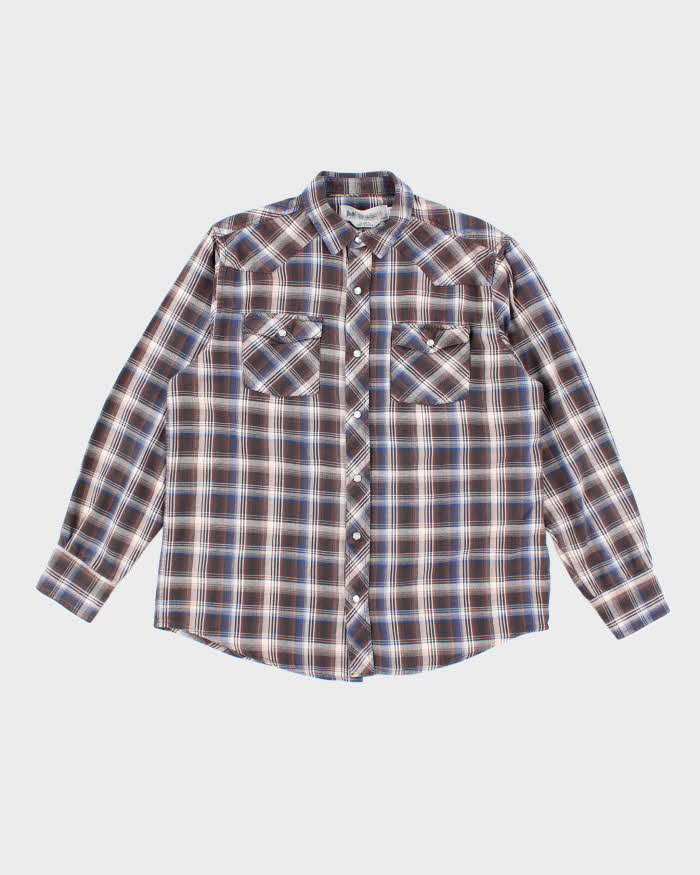 Vintage Wind River Heavyweight Western Snap Button Shirt - M