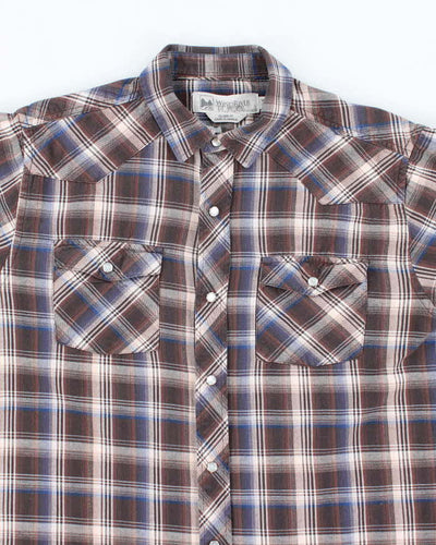 Vintage Wind River Heavyweight Western Snap Button Shirt - M