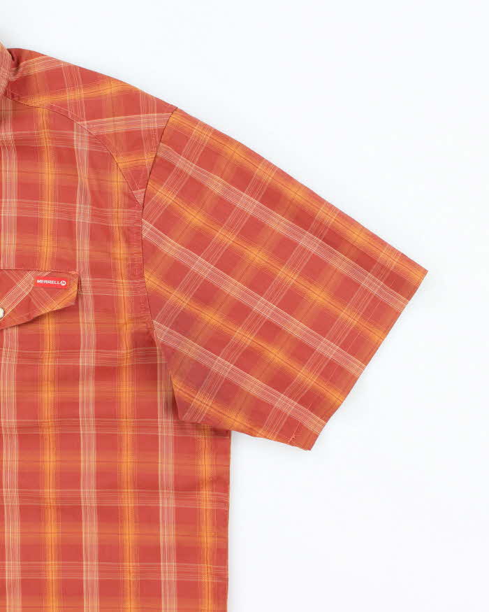 Vintage 00s Merrel Checked Short Sleeve Shirt - L