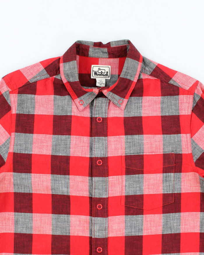 Vintage 00s Woolrich Checked Long Sleeve Shirt - S