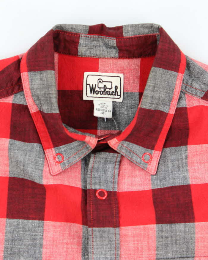 Vintage 00s Woolrich Checked Long Sleeve Shirt - S