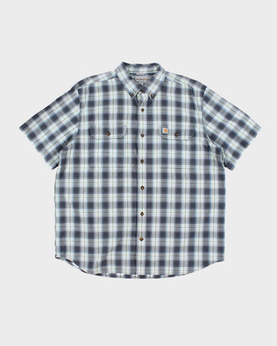 Vintage Carhartt Checked Short Sleeve Shirt - XL