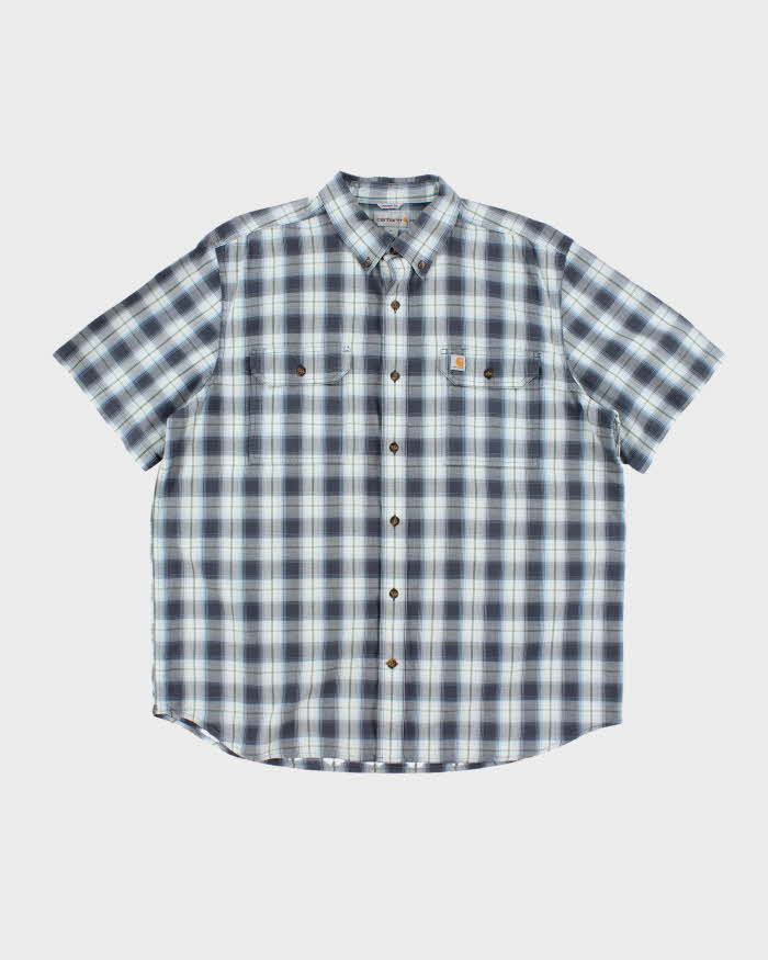 Vintage Carhartt Checked Short Sleeve Shirt - XL