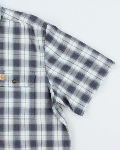 Vintage Carhartt Checked Short Sleeve Shirt - XL