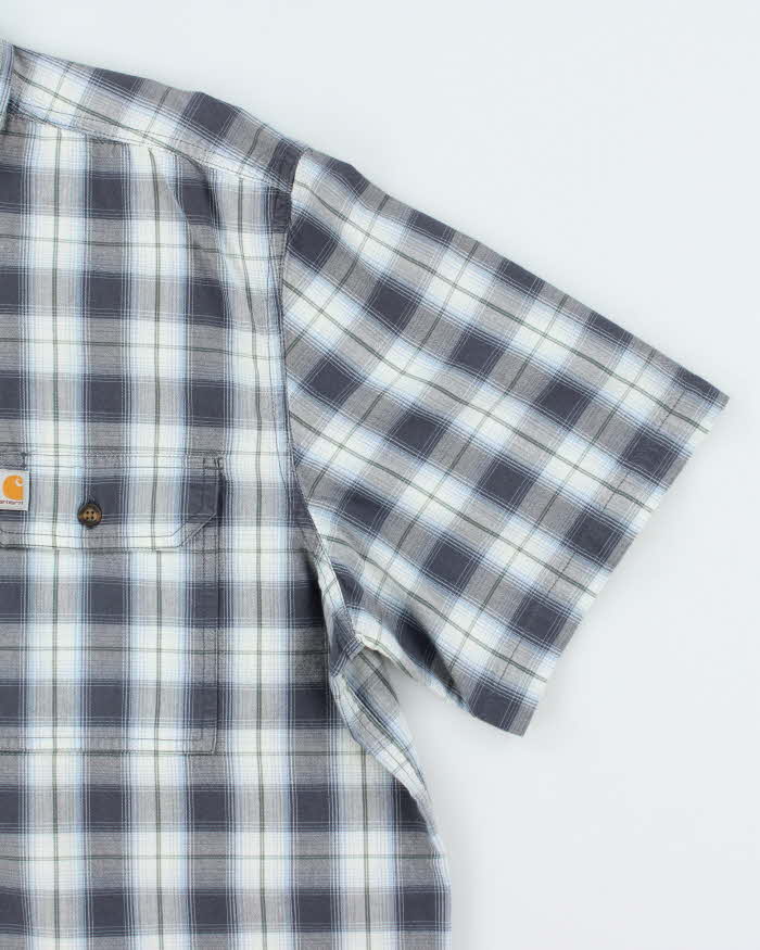 Vintage Carhartt Checked Short Sleeve Shirt - XL