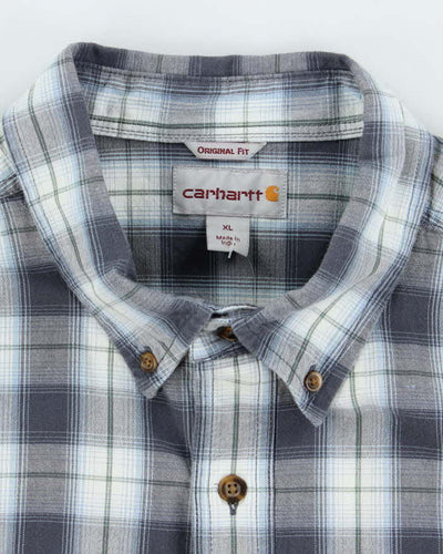 Vintage Carhartt Checked Short Sleeve Shirt - XL