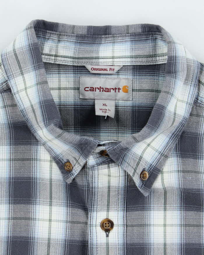 Vintage Carhartt Checked Short Sleeve Shirt - XL