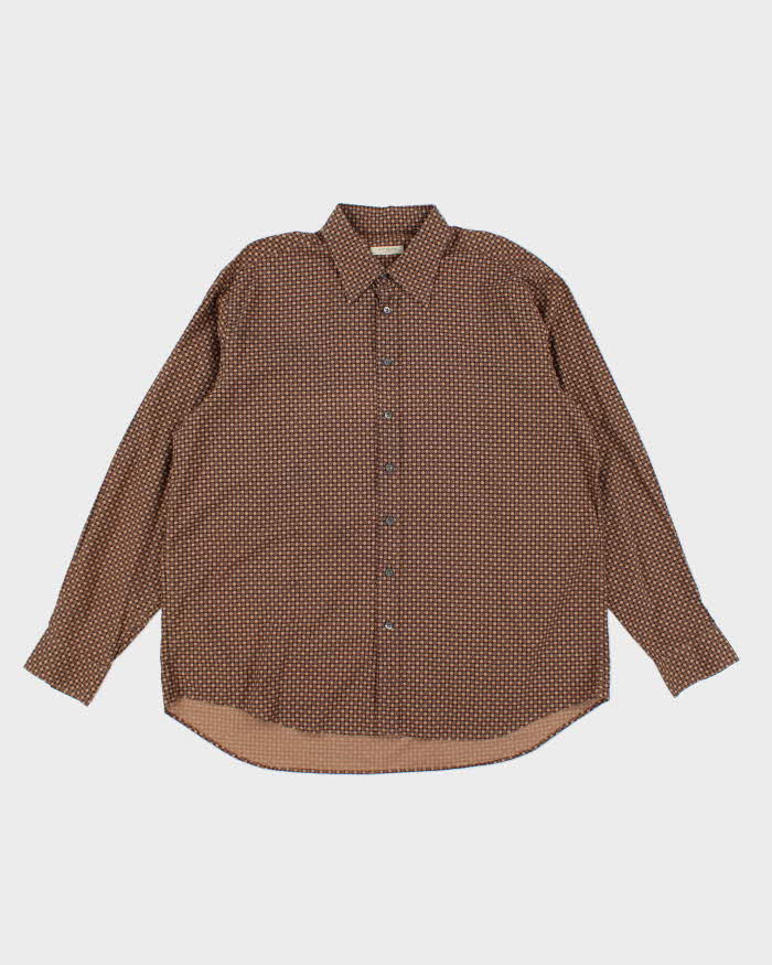 Vintage Burberry Pattern Long Sleeve Shirt - XXL