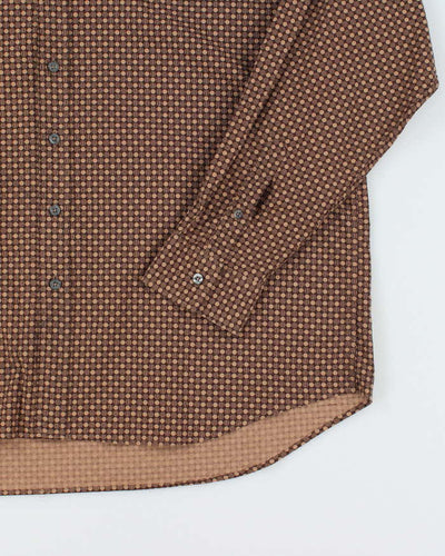 Vintage Burberry Pattern Long Sleeve Shirt - XXL