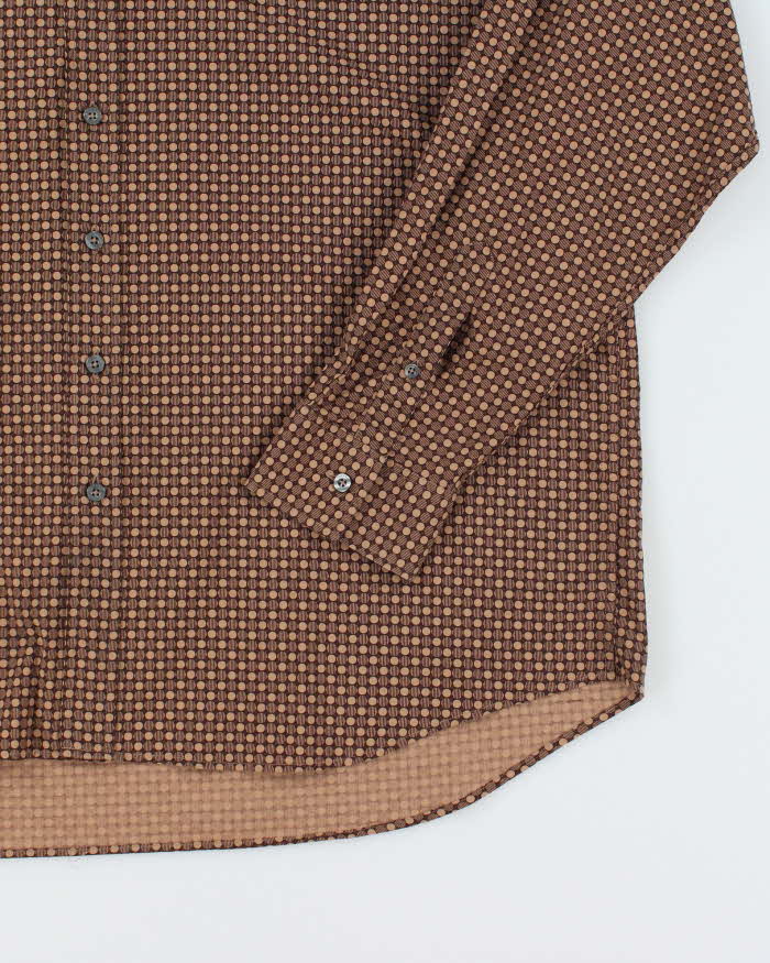 Vintage Burberry Pattern Long Sleeve Shirt - XXL