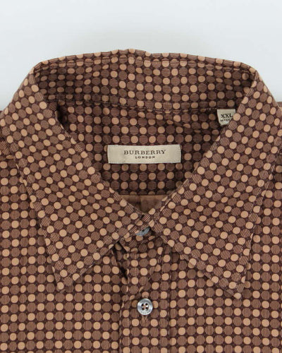 Vintage Burberry Pattern Long Sleeve Shirt - XXL