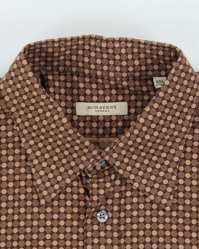 Vintage Burberry Pattern Long Sleeve Shirt - XXL