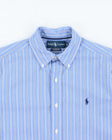 Vintage Ralph Laureen Stripe Long Sleeve Shirt - S