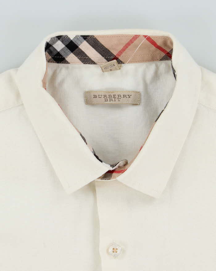 Vintage 2000's Burberry Brit Nova Check Collar Shirt -  L