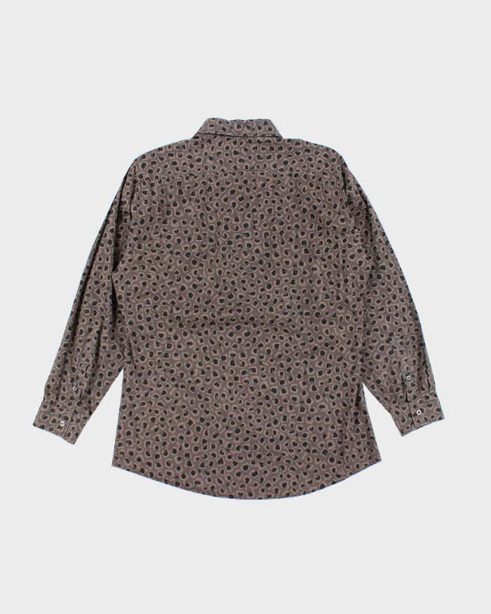 Vintage Gucci Pattern Long Sleeve Shirt - L