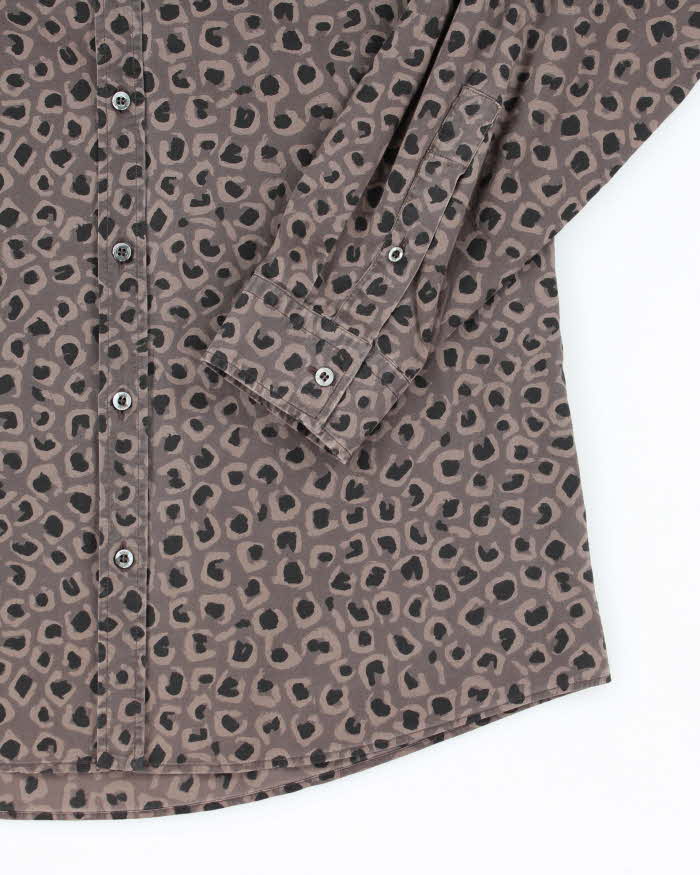 Vintage Gucci Pattern Long Sleeve Shirt - L